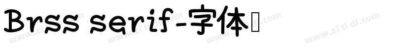 Brss serif字体转换